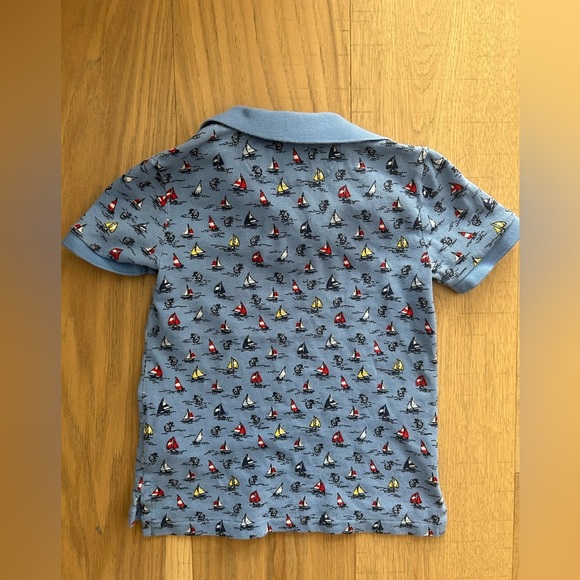Polo Ralph Lauren Kids Sailboat Print Polo Shirt | Size 5 - Picture 3 of 3